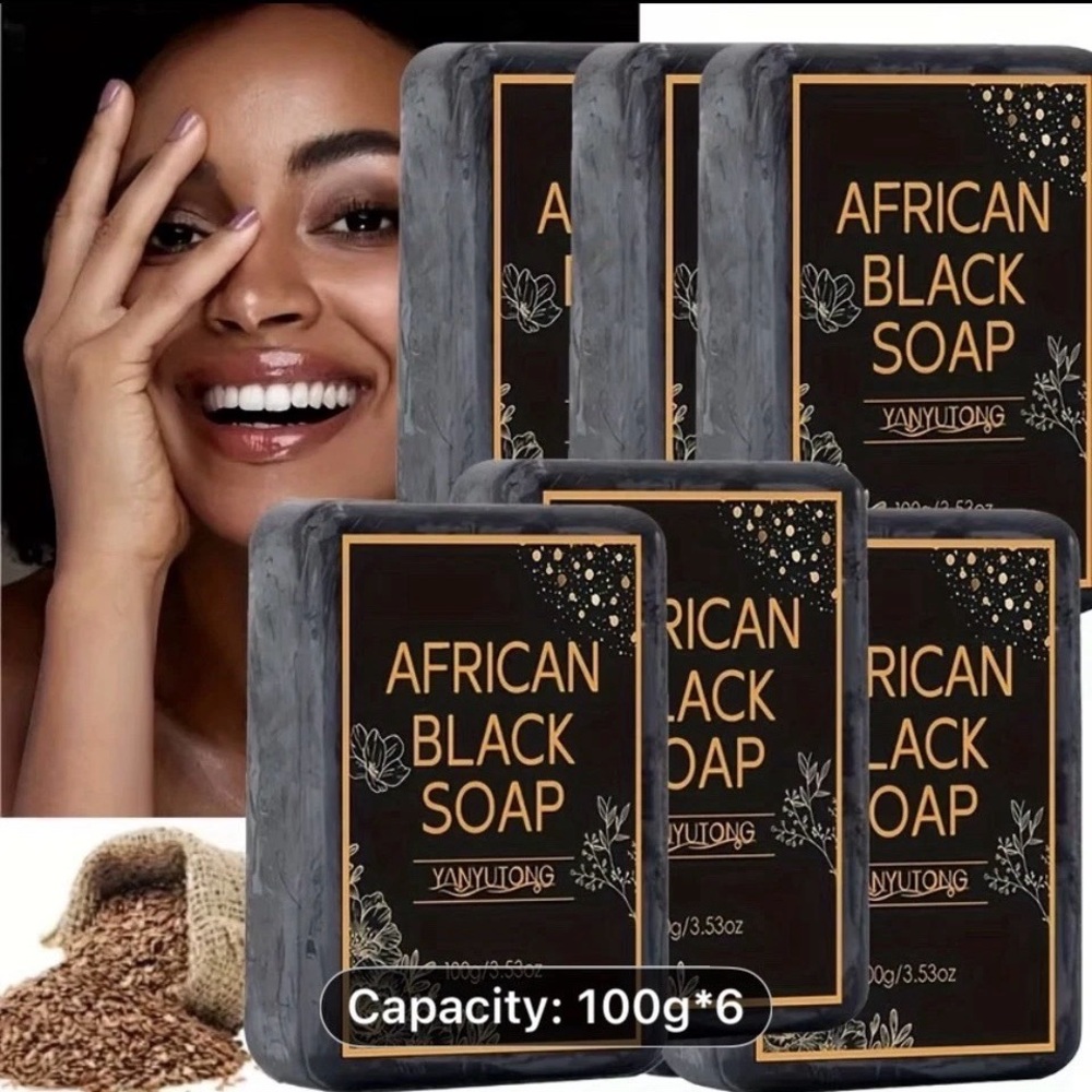 African Black Soap Set - 3 Pack